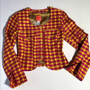 SOLD Vintage Bazar Christian Lacroix Blazer 100% Silk